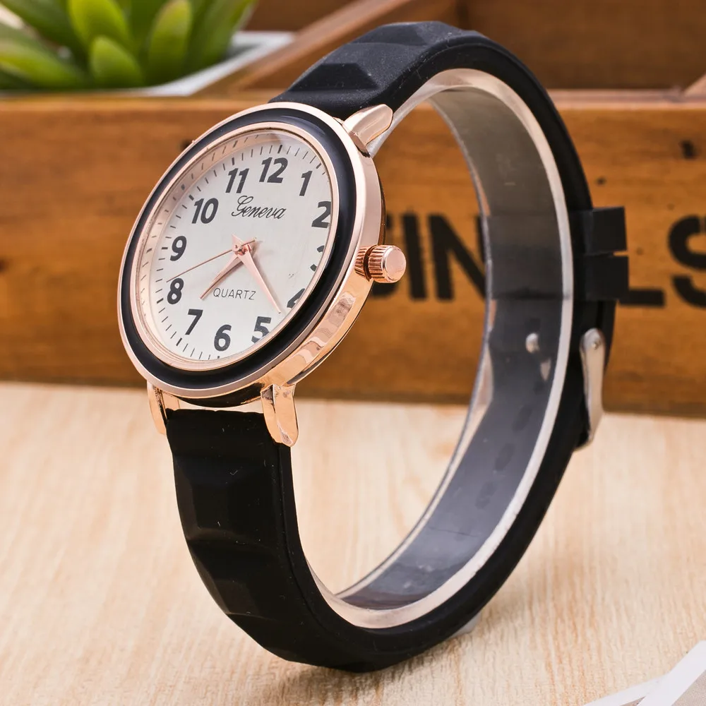 Timezone#301 новые модные женские часы с круглым циферблатом и силиконовым ремешком, Кварцевые аналоговые наручные часы, женские часы