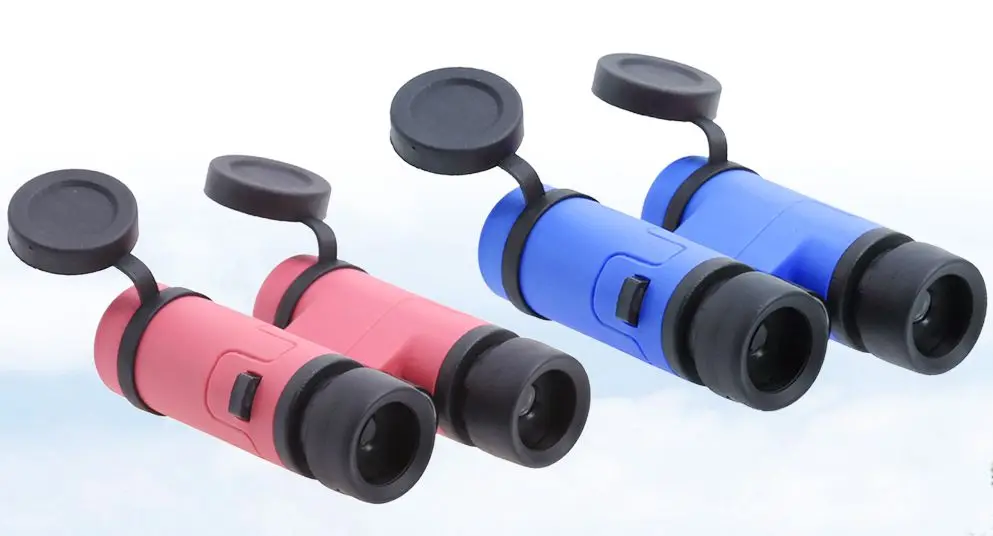 Новые розовые 8x30 детские бинокли цветные игрушки подарки на день рождения студенческие телескоп детские пластиковые стеклянные линзы телескоп