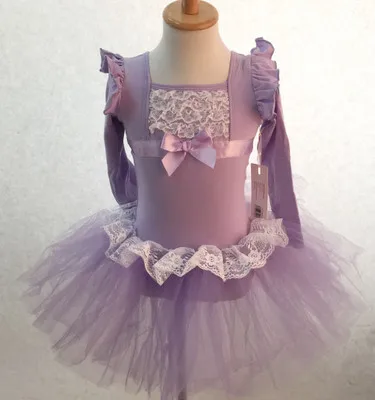 Детские для маленьких девочек Розовый Купальник Балетная пачка платье Танцы