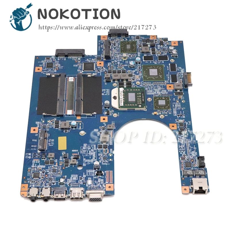 NOKOTION MBPT701001 MBNDA01001 для ACER 7551G 7551ZG материнская плата для ноутбука JE70-DN 09929-1 48.4HP01.011 материнская плата 1 Гб без графического процессора