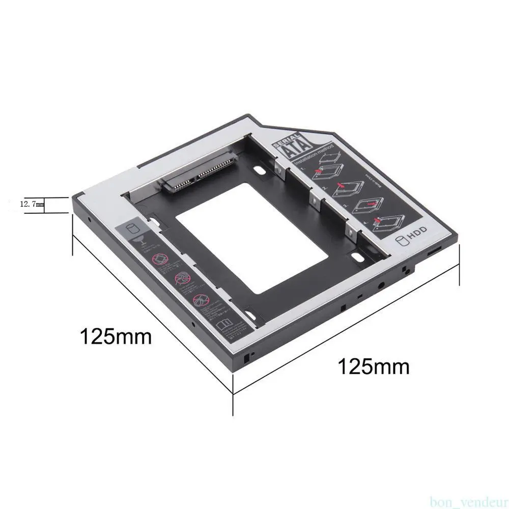 12,7 мм SATA HDD SSD крепление для жесткого диска Dell Vostro 500 XPS 14 (L401X) 3550 3555 3560 3750.