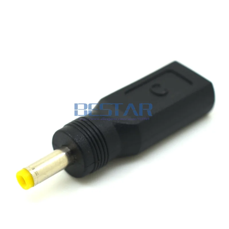 Адаптер питания постоянного тока 4 0 мм 1 7 штекер USB Type C гнездо 0*1 c 7|type-c female|usb type-c