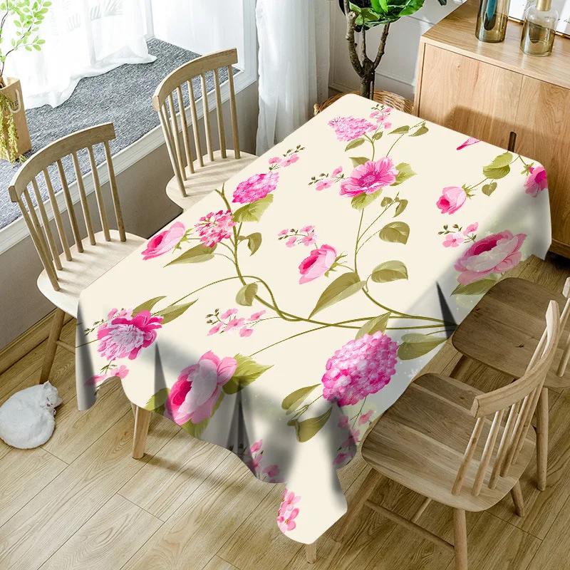 Новинка 2019 кухня в пасторальном стиле из полиэстера с декоративной скатертью