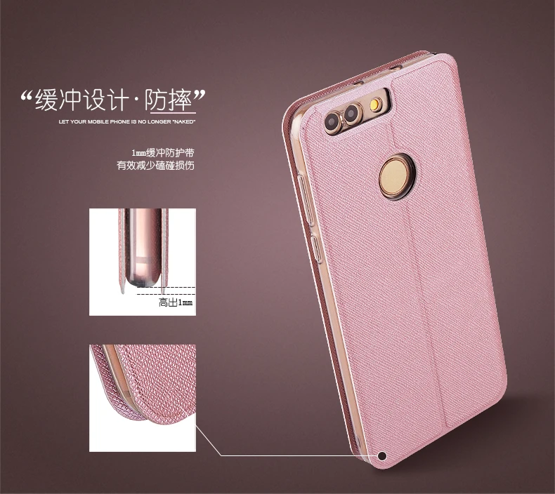 Mofi Тонкий флип-чехол для huawei Honor 7X чехол ультра тонкий из искусственной кожи+ чехол из термополиуретана и силикона для huawei Honor 7X чехол для телефона