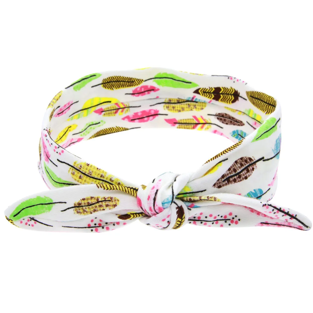 

MengNa DIY Lovely Girls Bow Knot Floral Headband Hairband Rabbit Ear Feather Arrow Print Head Wrap Hair Band Accessories 30pc