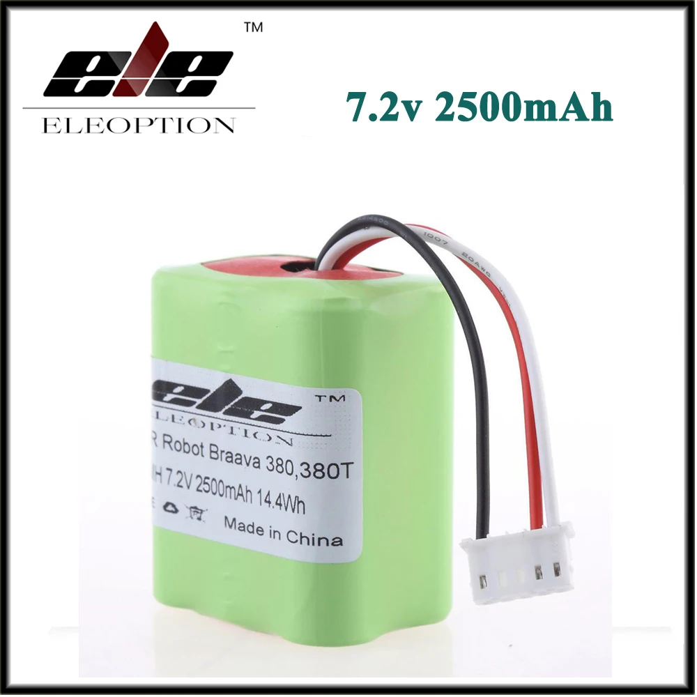 Eleoption, высокое качество, новинка, 7,2 В, 2500 мАч, вакуумный Сменный аккумулятор для iRobot Roomba Braava 380& 380T
