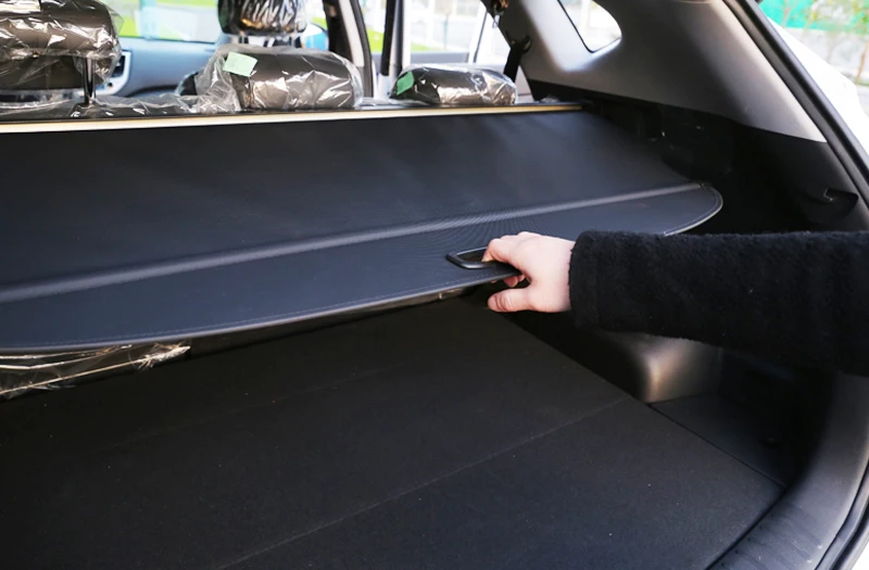 Для HYUNDAI Tucson внешние Черные Аксессуары Выдвижная Крышка для багажника задний багажник защитный тент 1 комплект