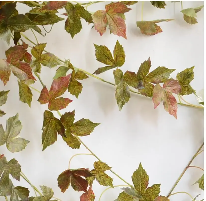 5 шт. 200 см длинные искусственные листья лозы Ротанговые кленовые DIY поддельные