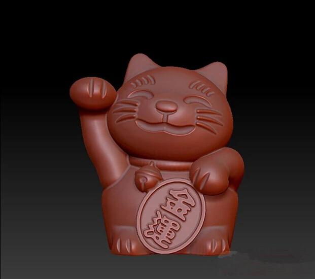 Новая 3D модель рельef STL формат для ЧПУ круговой гравировки Lucky cat | Инструменты