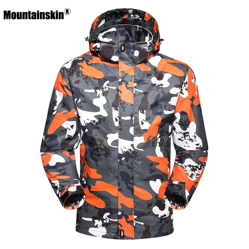 Мужская и Женская ветровка Mountainskin Водонепроницаемая дышащая куртка для
