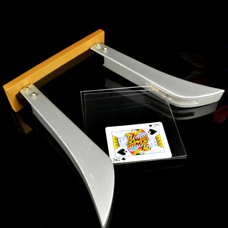 Card into Glass Professional Stage Magic Tricks Magician Magia | Игрушки и хобби