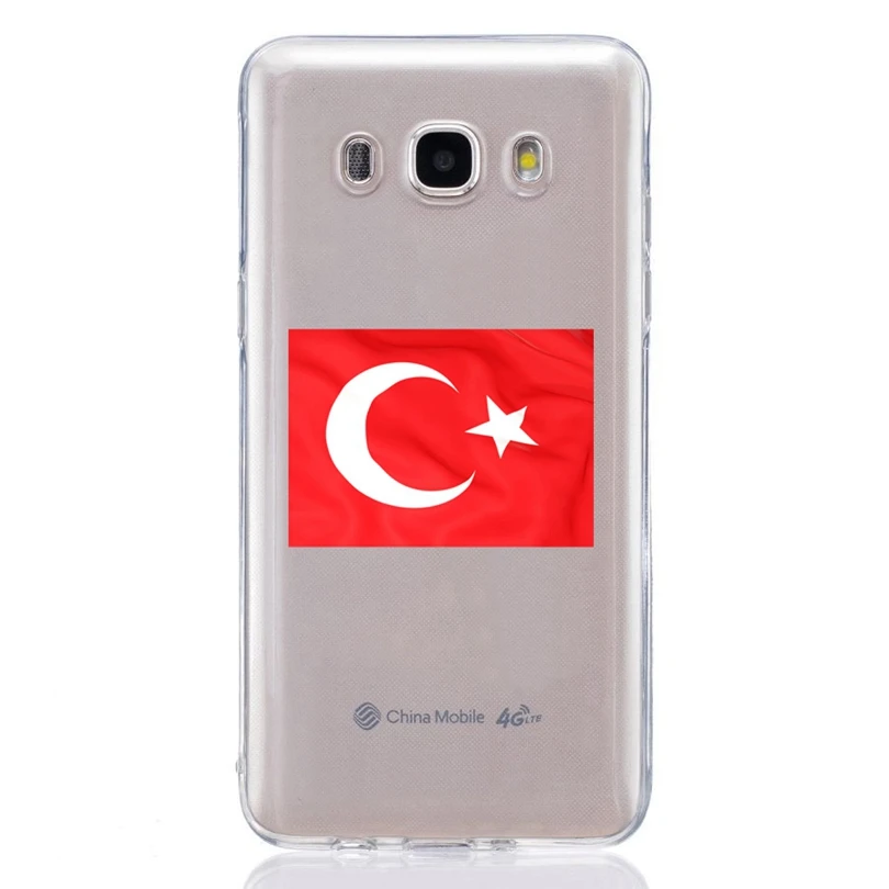 Для Samsung Galaxy A3 A5 2016 2017 prime J1 J2 J3 J5 J7 TPU цветной мягкий чехол с изображением флага