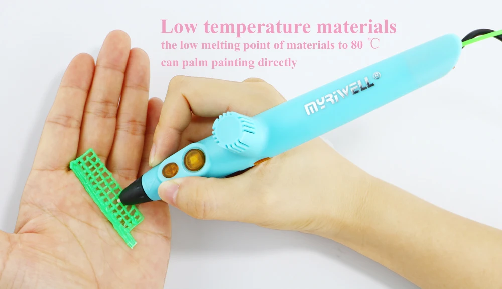Myriwell 3D игла принтера RP-200A USB низкотемпературная 3D Ручка каракули с 1,75 мм PCL материал для детей 3D Рисунок игрушки подарки