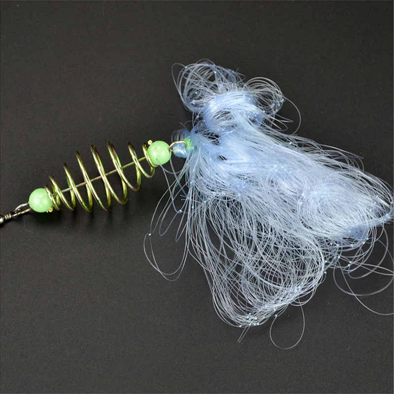 Pesca Рыболовная сеть ловушка дизайн медная зимняя рыболовная светящиеся бусы