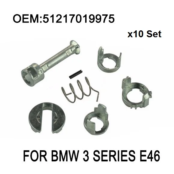 Комплект x10 для BMW 3 серии E46 комплект ремонта замка двери и цилиндра передний