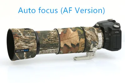 AF version ROLANPRO камуфляжные линзы Одежда Дождевик для Canon EF 100-400 мм f4.5-5,6 L IS II USM защитный рукав для объектива - Цвет: AF version