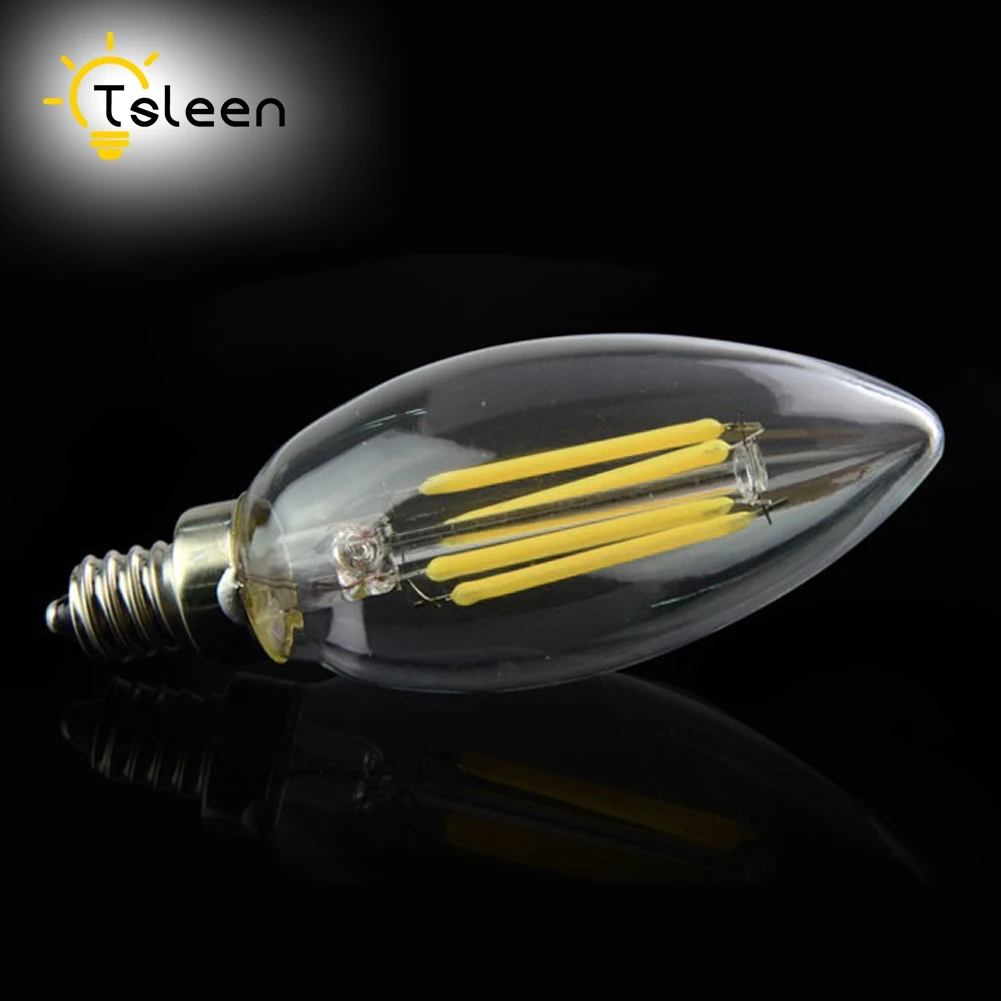 Дешевые Пламенные лампочки с ампулой Led E14 220V E12 светодиодные лампы 110V Светодиодные лампы энергосберегающие лампы светильник для дома лампада Led Decorativas 4W 8W