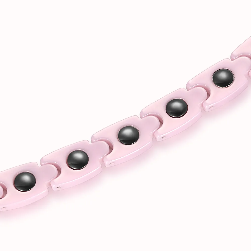 RainSo био энергии Керамика браслет гематит здоровья цепи талисманы для женщин