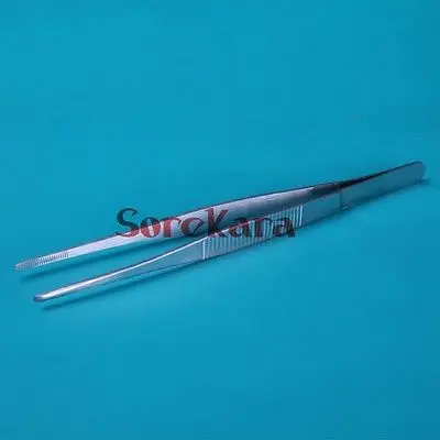 20 см Пинцет из нержавеющей стали прямой круглый наконечник химический