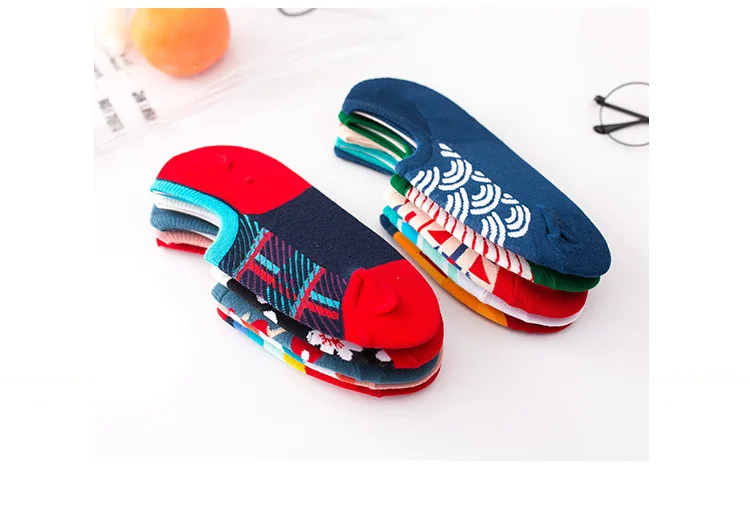 Moda Socmark, цветные женские и мужские хлопковые короткие носки, невидимые, низкие, летние, повседневные, дышащие, короткие, унисекс, крутые, забавные носки