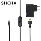 5V 2.5A Raspberry Pi 3 источник питания адаптер переменного тока микро USB кабель с включениемвыключением питания зарядное устройство для Raspberry Pi 3 Model B + Plus