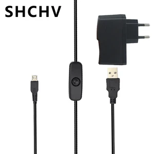 5V 2.5A Raspberry Pi 3 источник питания адаптер переменного тока микро USB кабель с включениемвыключением питания зарядное устройство для Raspberry Pi 3 Model B + Plus