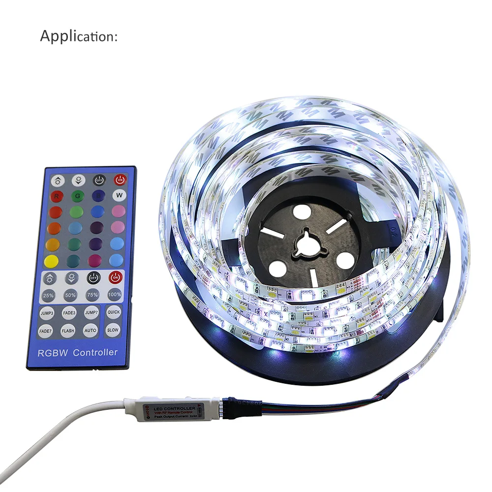 

DC12V RGBW Controller 40 Keys Led Remote Control IR Controller Dimmer for 5050 SMD 5pin RGBW RGBWW LED Strip Light 12A JQ