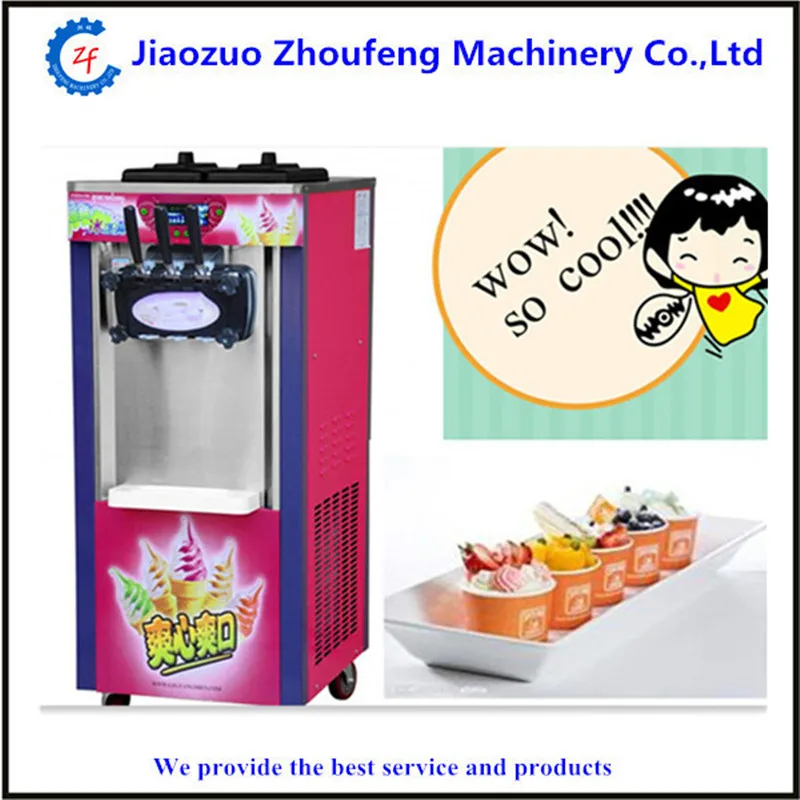 

High Quality 3 flavor commercial soft ice cream machine icecream maker machine ZF