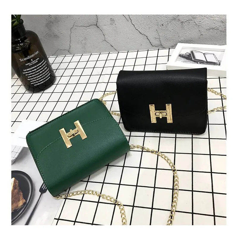 2019 New Fashion Girl Simple Flap Trend Women Handbags Lady Korean Chain Shoulder Bag Female Messenger Turn Lock Bags | Багаж и сумки