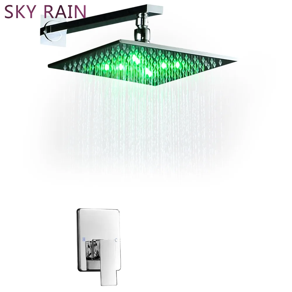 Звездного неба для дождливой погоды ванной настенный Хромированная душевая