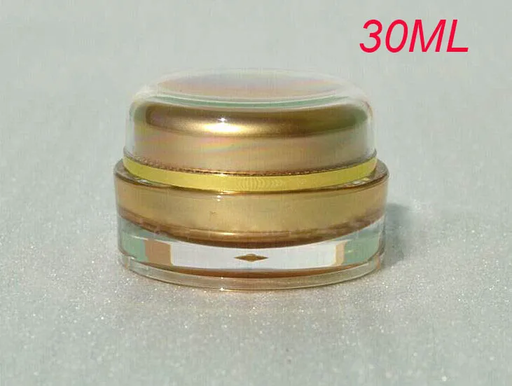 

100pcs 30g gold round cream jars, 30 g cosmetic container cream jar wholesale ,1 ounce Cosmetic Packaging gold Cosmetic Jar