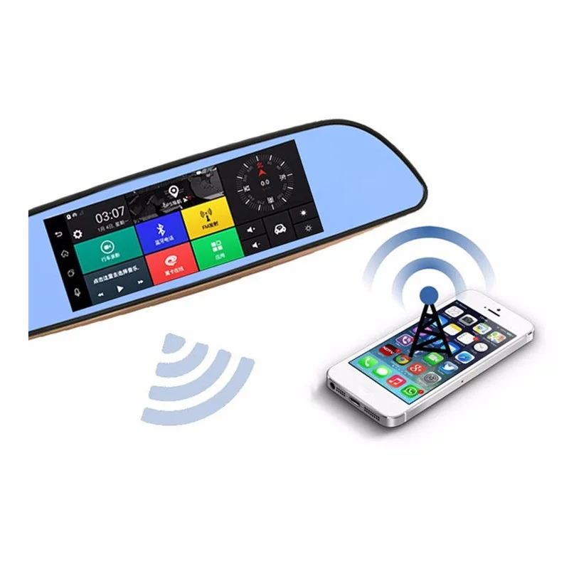 3g Видеорегистраторы для автомобилей + Android 5 0 Bluetooth gps FM передатчик Двойной