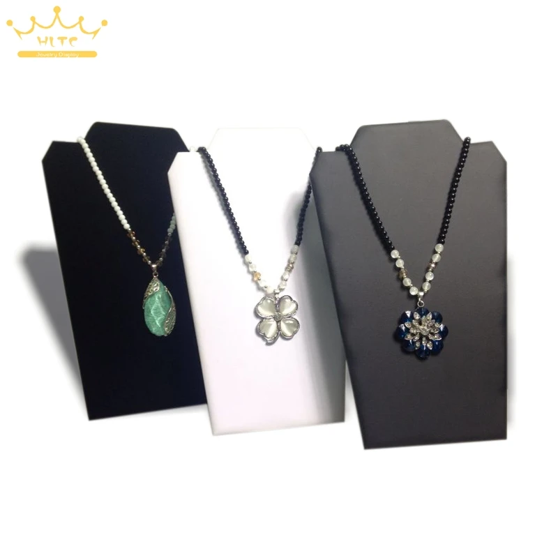 1 шт. только черный кожаный ювелирный дисплей ожерелье подставка держатель для