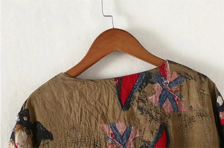 Женское повседневное красное винтажное платье в стиле ретро бохо большие