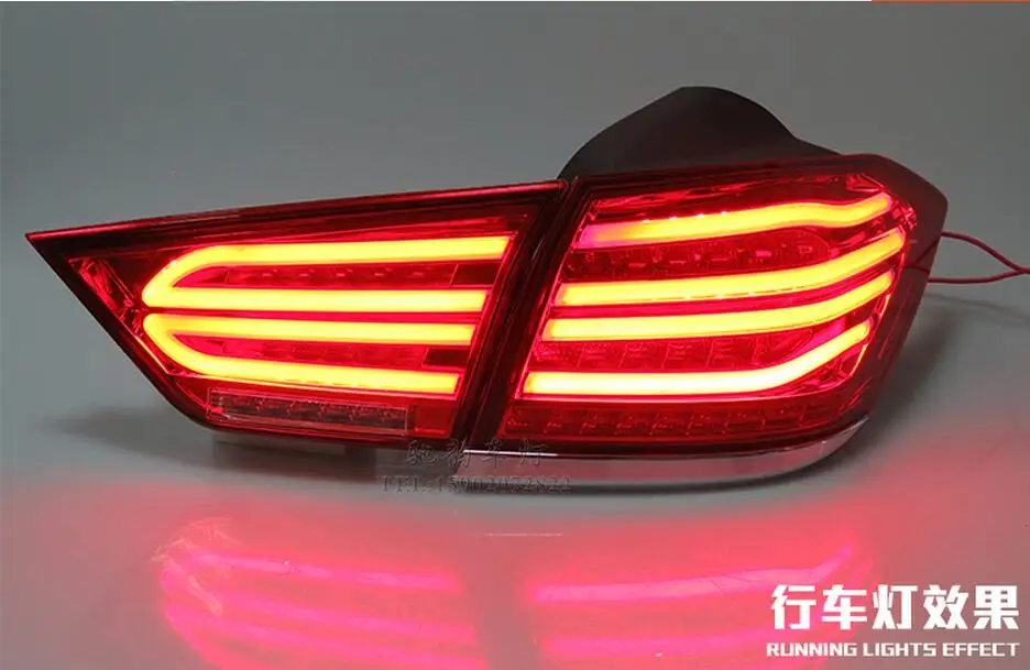 1 комплект автомобильные задние фары для задней фары Chevrolet Cruze~ /2009~ 2013LED Cruze задний фонарь DRL+ тормоз+ Парк+ вращающаяся лампа