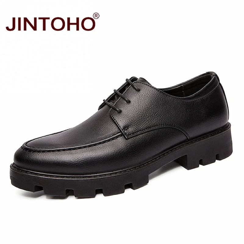 JINTOHO/Новинка года; Мужская официальная обувь; итальянская мужская обувь из натуральной кожи; Дешевые Мужские модельные туфли; классические мужские кожаные туфли