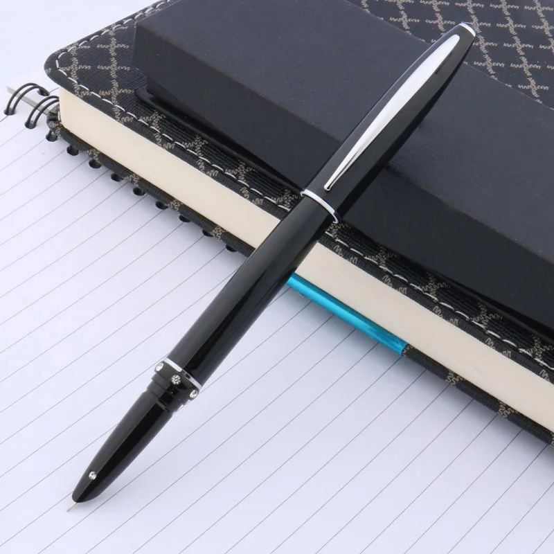 Черная и золотая ручка с зажимом белым камнем|fountain pen|pen fountain penpen pen |