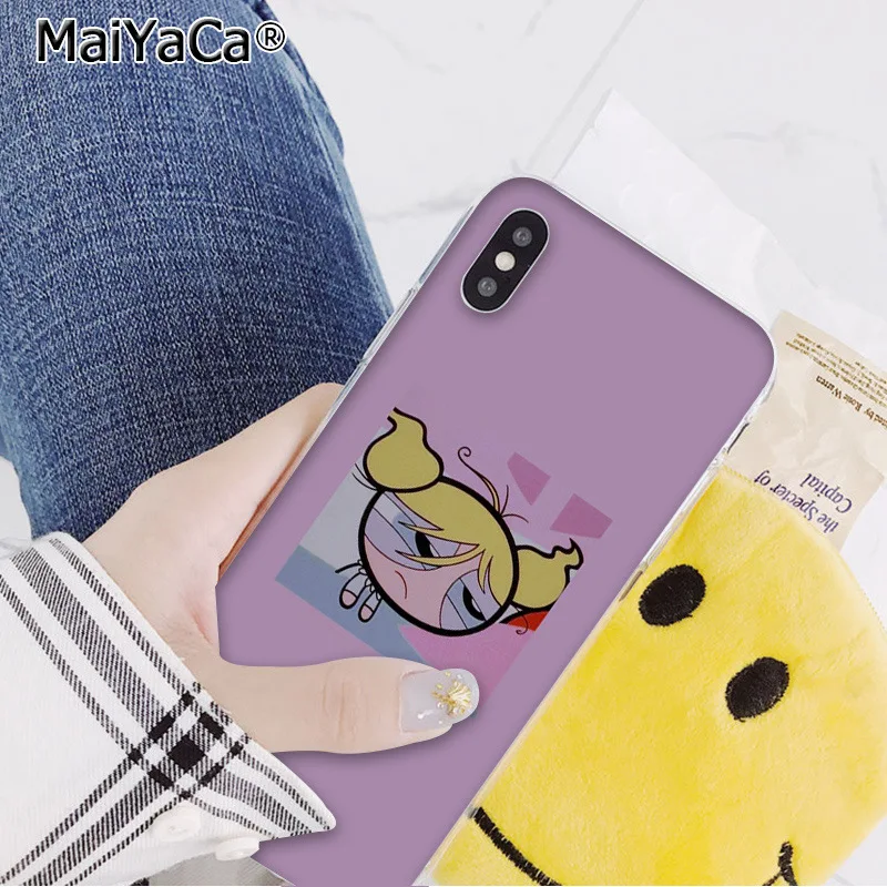 A12 MaiYaCa прекрасный PowerPuff девушки рукоделие принт рисунок телефон чехол для iphone 11 pro 8 7 66S Plus 5s SE XR X XS максимальный чехол - Цвет: A12