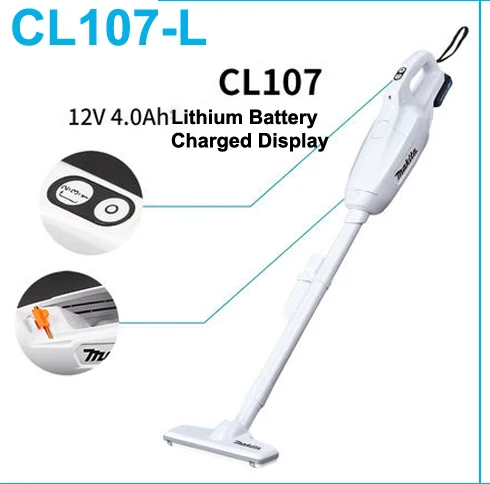 CL107 L Япония Makita перезаряжаемый пылесос бытовой ручной беспроводной 12 V литиевая батарея дисплей с светодиодный свет - Цвет: CL107 L