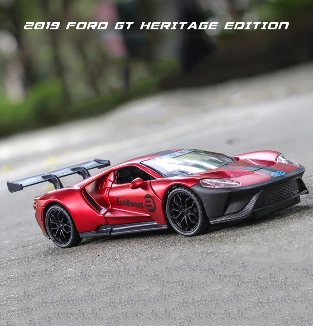1:32 Ford GT музыкальная с подсветкой машина Diecasts игрушечный транспорт горячая модель колесного автомобиля с автомобилем Горячая дверь колеса может быть открытая игрушка