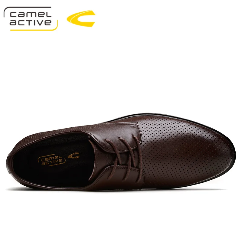 Camel Active/Лидер продаж Мужская обувь из натуральной кожи с дырками дизайнерская