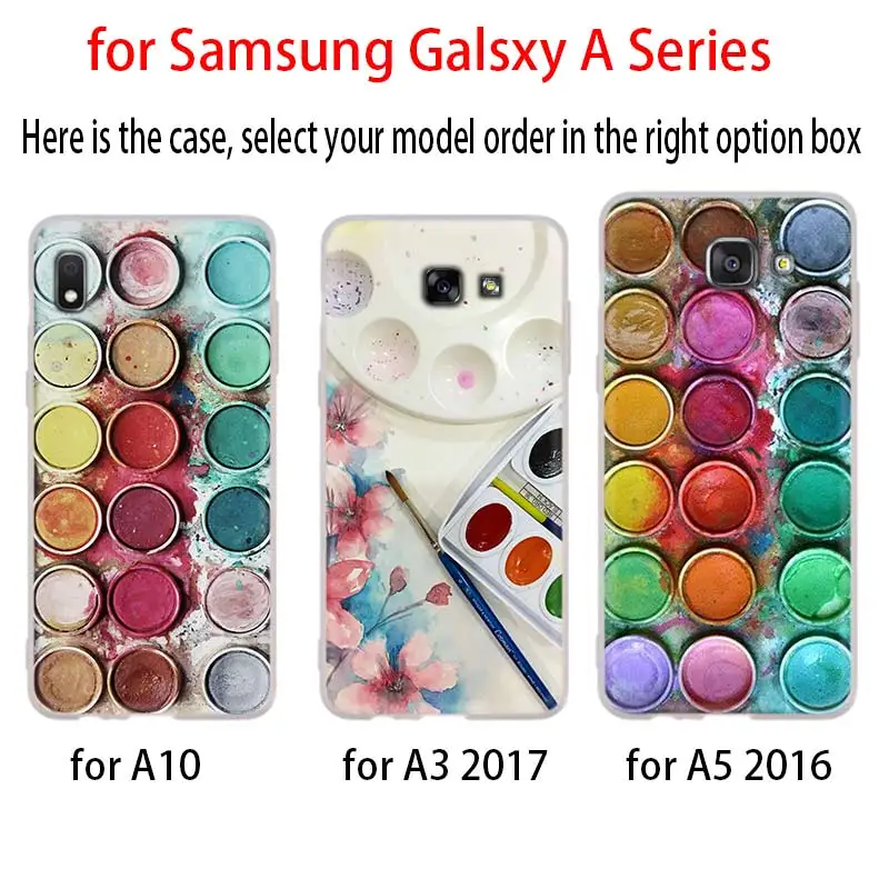 Палета для воды цвет Pinterest чехол Samsung Галактики A12/A20/A51/A70/A20s/A21s/A32/A50/A50s/A42/A52/A72 5G A8 A7 A6