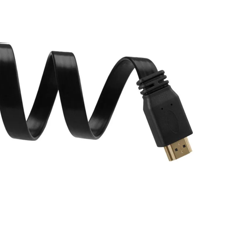 Высокое качество Full HD HDMI кабель Поддержка 3D штекер плоский Шнур для аудио видео