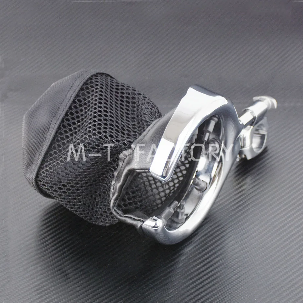 구매 Universal Motorcycle Handlebar Cup Holder Drink Basket Chrome Metal For Harley Touring FXDF Electra Glide Dyna Fat Bob Custom