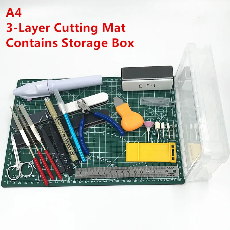 HOT SALE Хобби Моделирование Набор Инструментов Модель DIY Режущий Мат Шлифовальный Станок Полировки Инструменты Для Gundam - Цвет: HOT SALE