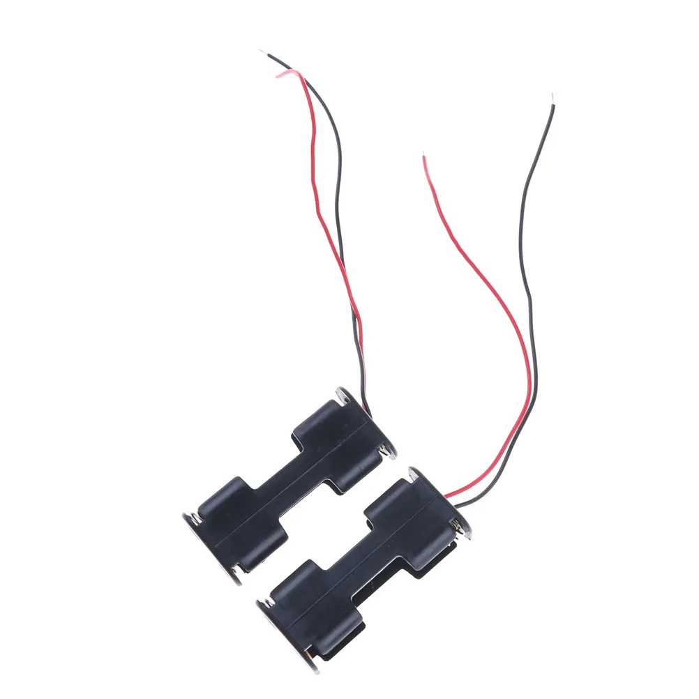 

Plastic 2pcs/lot AA Battery Case Holder Storage Box with Wire Leads for Model Toy Car Spare Parts RC Helicopter Accessoies
