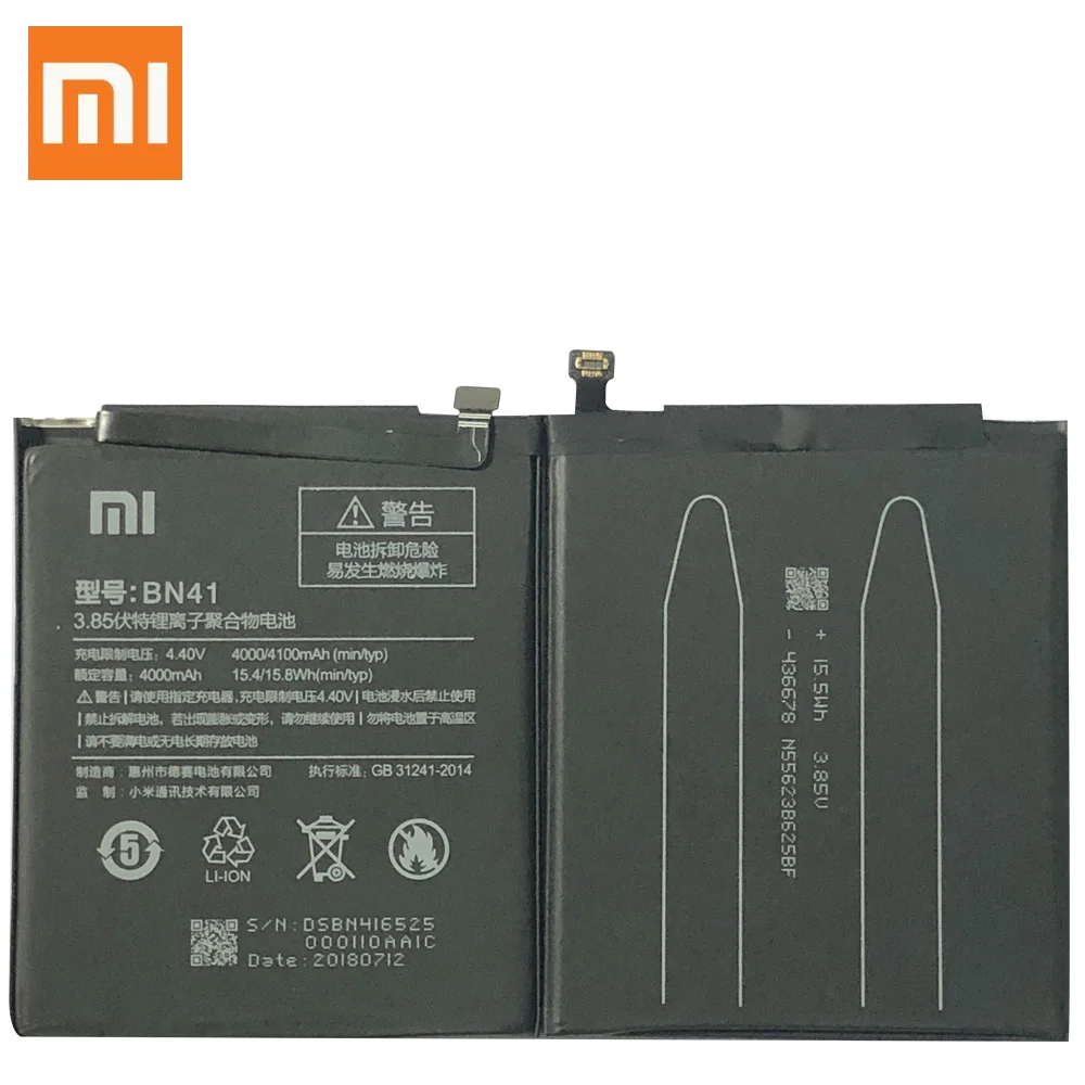 Резервный BN41 BN41L BN41H аккумулятор 4000 мАч для Xiaomi Redmi Note 4 Аккумулятор номер отслеживания