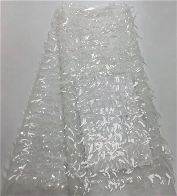 Кружевной шнур с 3D цветами французский кружевной блестками для свадьбы 2018 серый