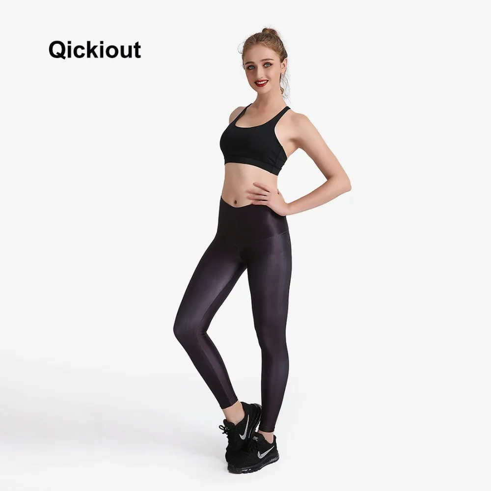 Qickitout Striped Black Style Women Pants Sexy High Waist Trousers Quick-drying Fashion Ankle-Length Breathable Fitness Leggings | Женская