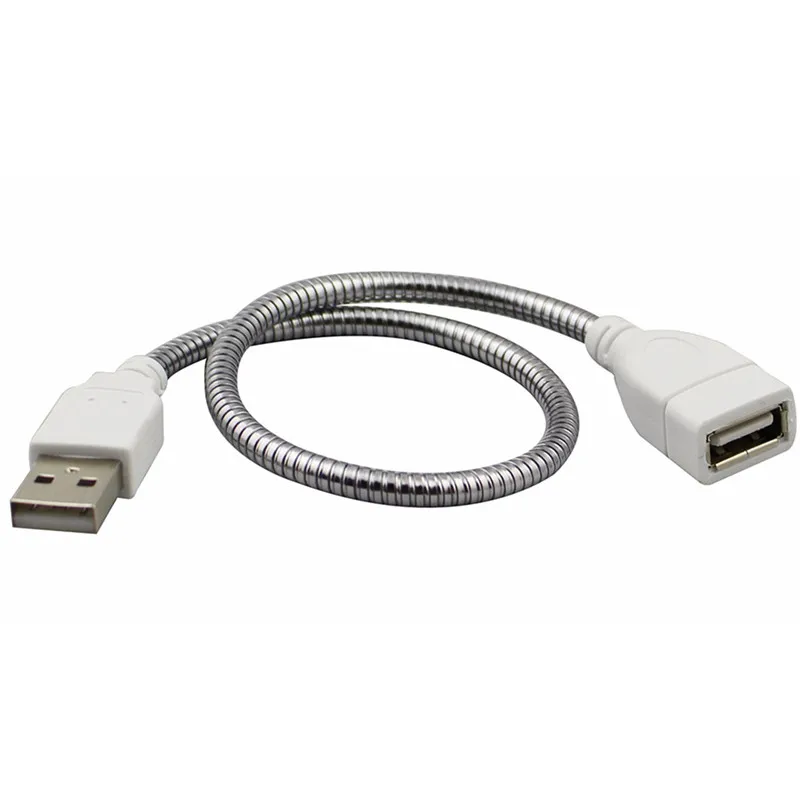 Новейший 35 см Гибкий металлический USB удлинитель для мужчин и женщин питания